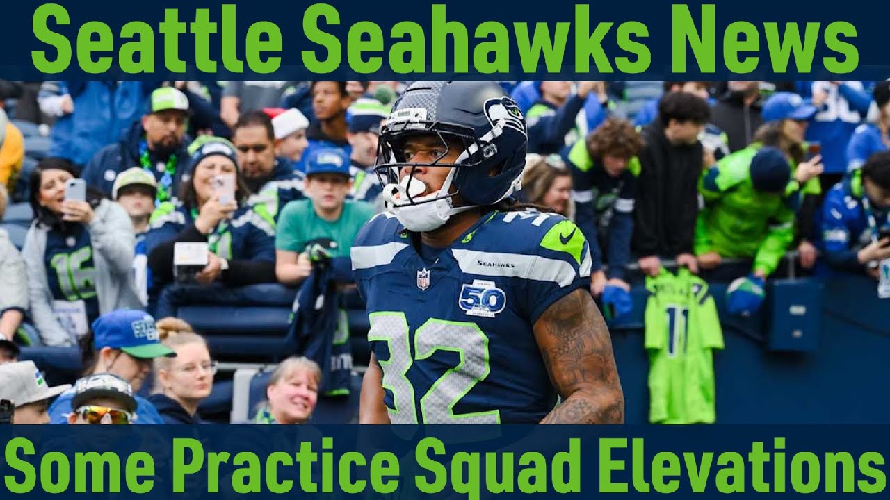 The Seattle Seahawks and Los Angeles Rams announce their practice squad elevations for today
