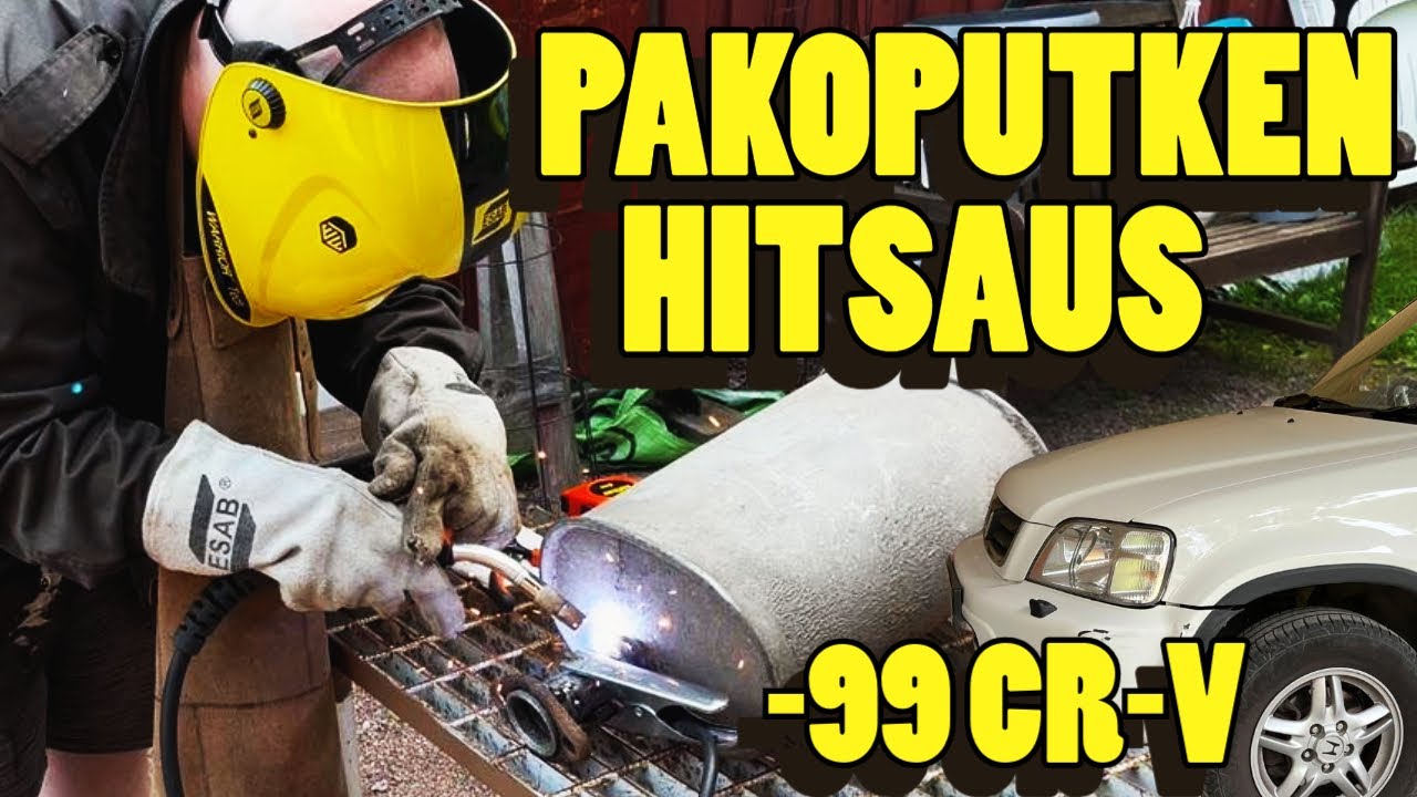 Pakoputken hitsaus, valmistellaan tonnin nelivetoa leimalle