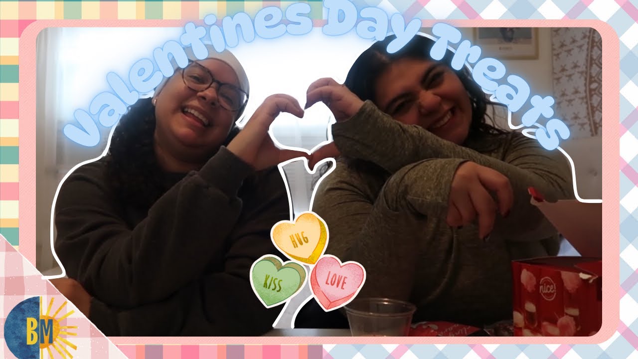 TRYING VALENTINES DAY TREATS💗| THE B & M SHOW