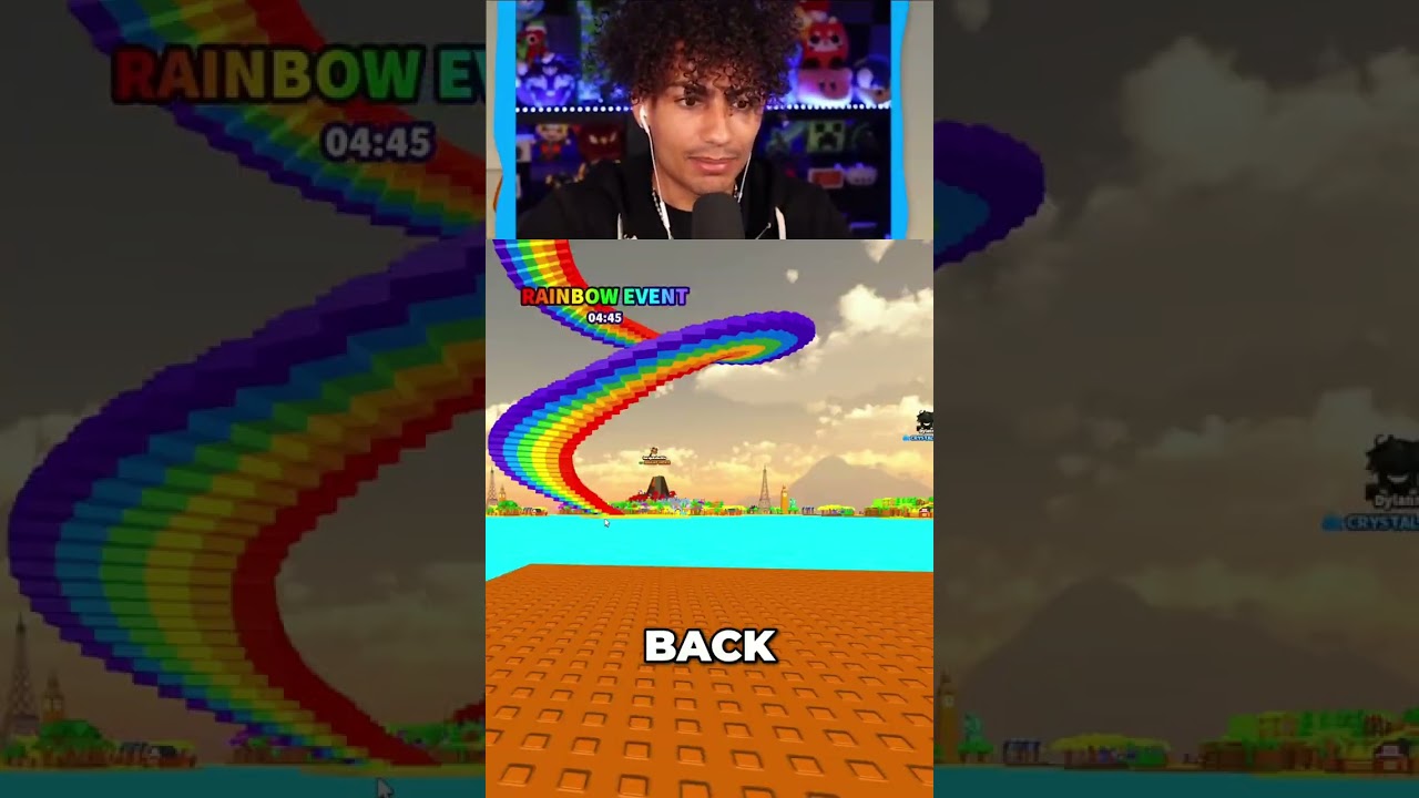 Rainbow Event: I Climbed The Rainbow To Find A SECRET Island! #shorts