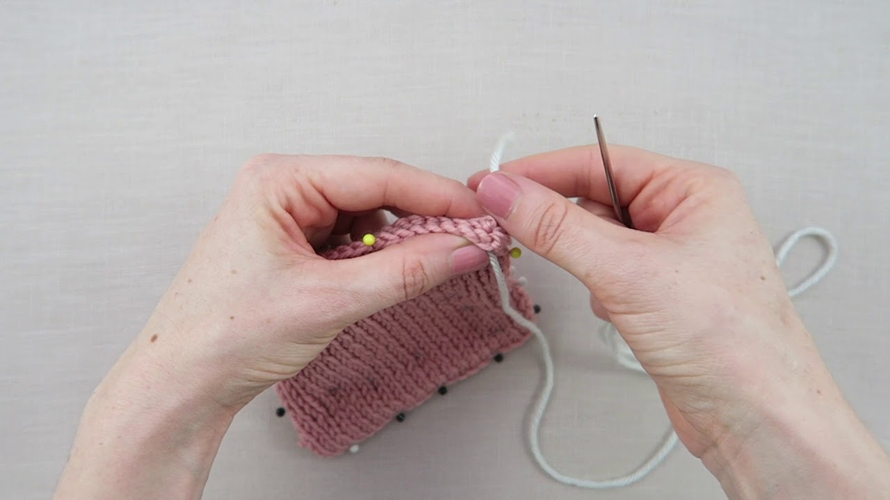 How to join a pair of knitted squares together (USA)