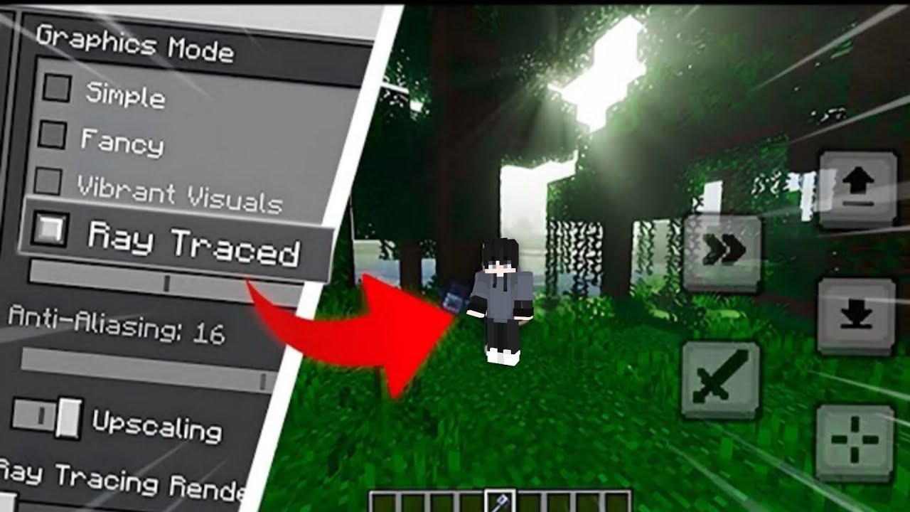 Now You Can On Ray Tracing In MCPE 🤯 | how to on ray tracing in minecraft pe || minecraft hindi