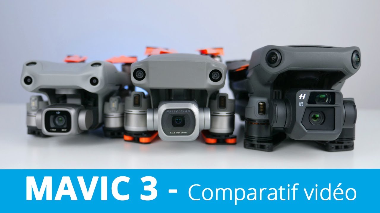 DJI MAVIC 3 vs MAVIC 2 PRO vs AIR 2S : COMPARATIF vidéo et photo