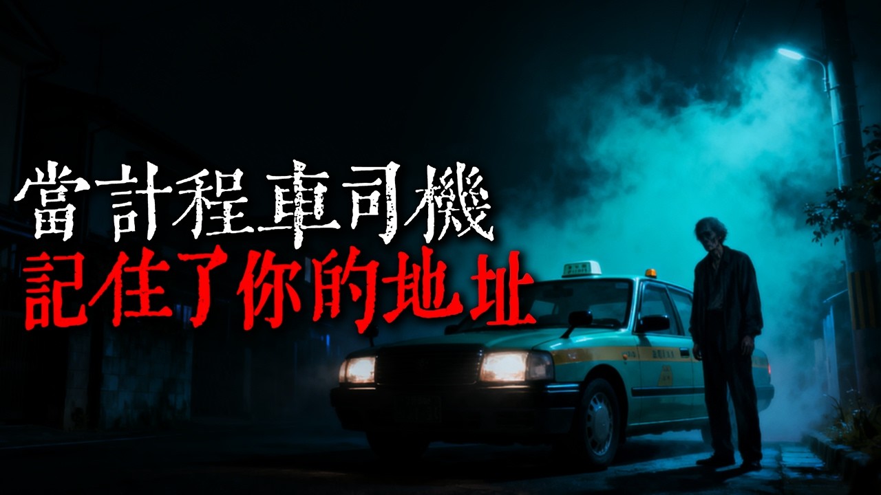 一次深夜搭乘計程車之後，司機竟然在家樓下徘徊等待｜三則關於深夜計程車的故事｜日本怪談｜2channel｜奇々怪々｜睡前恐怖故事｜都市傳說｜今夜怪談