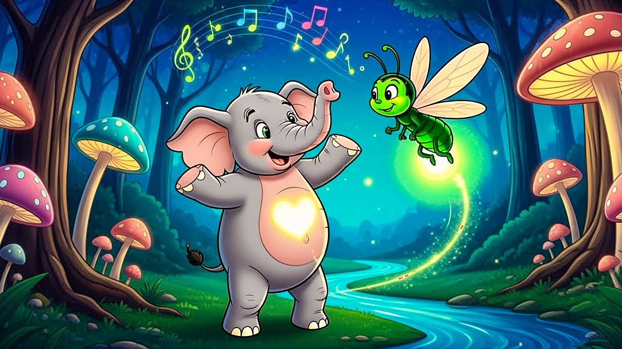 Música Infantil Divertida para Perder o Medo do Escuro! 🐘✨