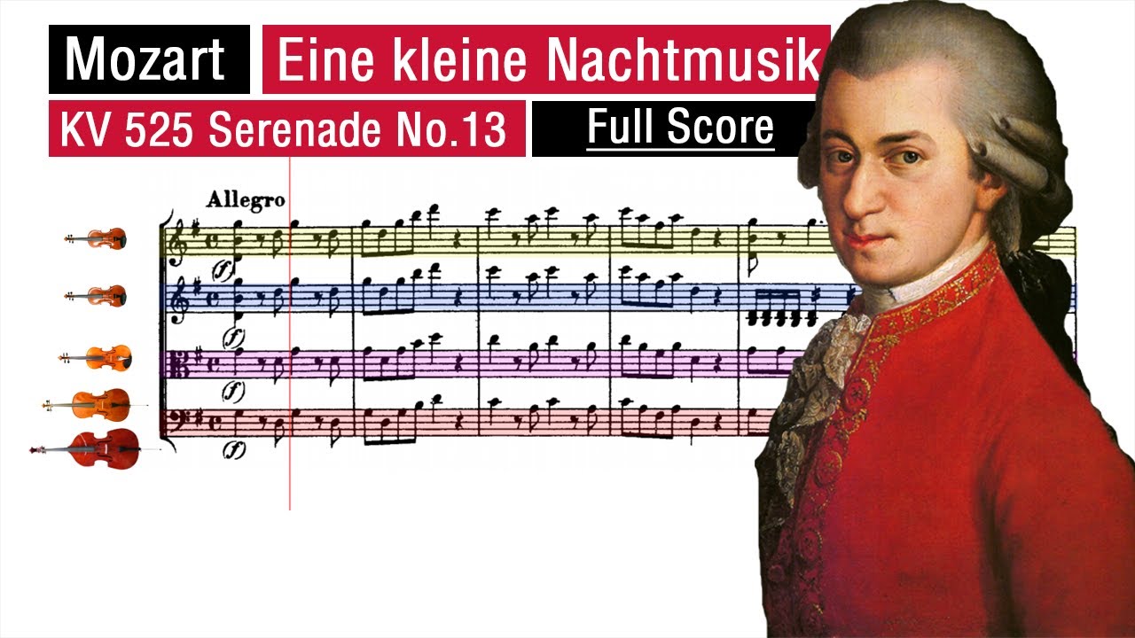 Mozart - String Serenade No.13  K. 525 (COMPLET SCORE) - Eine kleine Nachtmusik