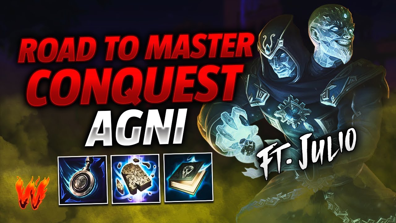 AGNI, A VER SI CAMBIAMOS DE PICK NO? XD ft. Julio - Warchi - Smite Road to Master Conquest