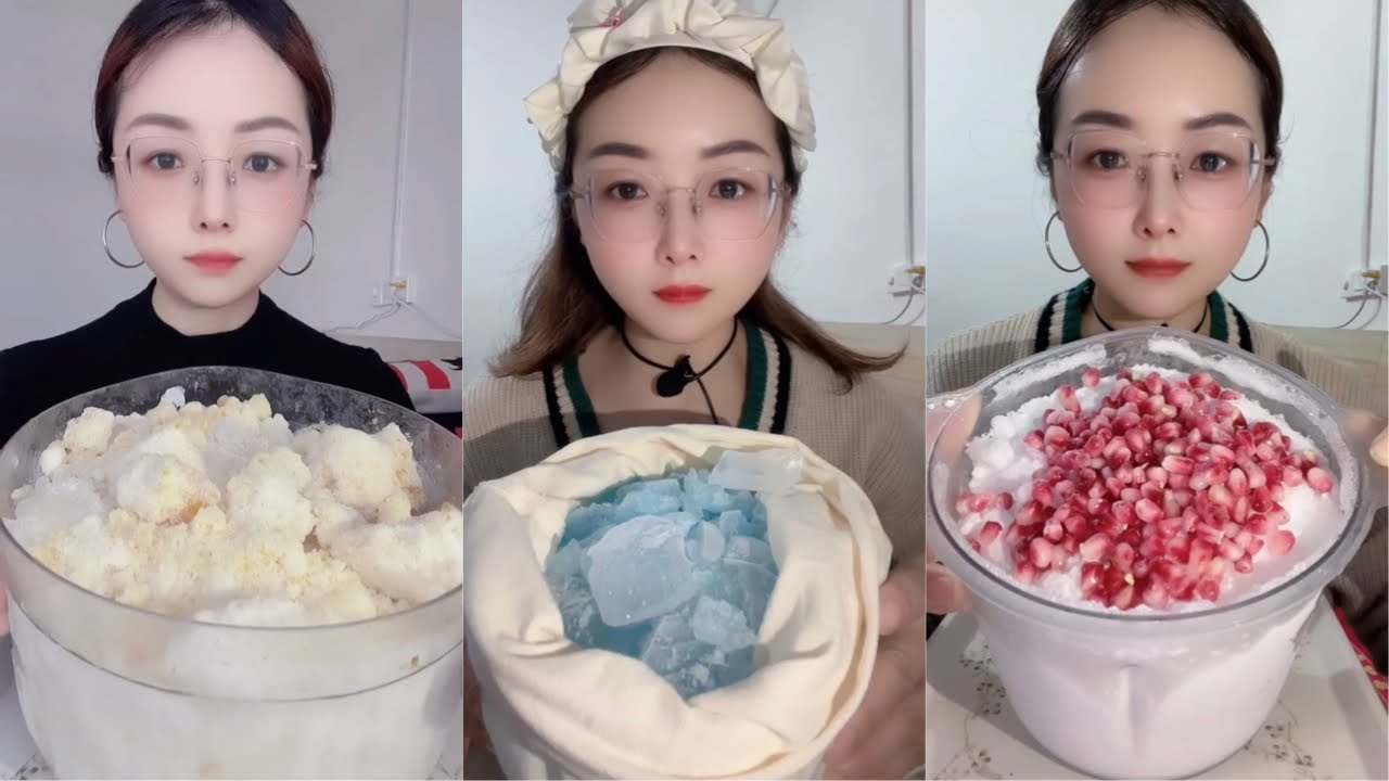 Crushed Ice Eating ASMR | Ice Eating 