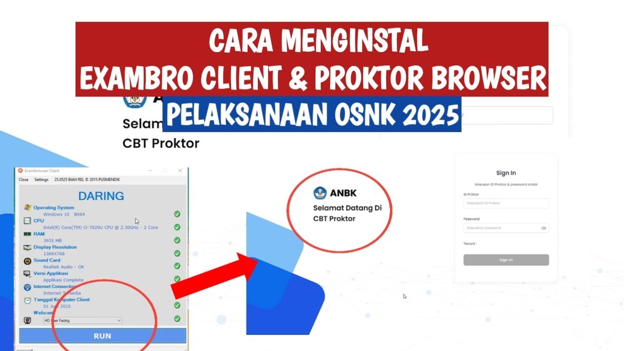 CARA INSTALL EXAMBRO CLIENT & PROKTOR BROWSER OSNK 2025