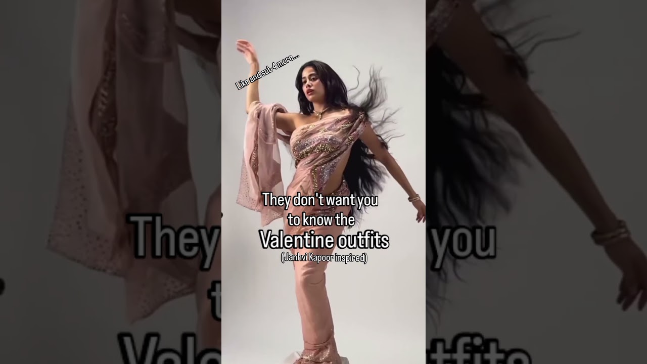 Valentine Outfit Ideas ❤️ | Janhvi Kapoor Inspired Look ✨ | Fashion Shorts