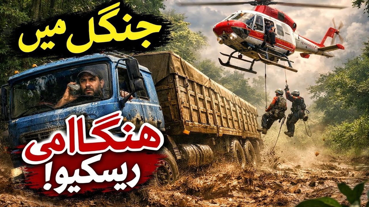 جنگل میں ہنگامی ریسکیو! | ٹرک کیچڑ میں پھنس گیا | حیران کن بچاؤ