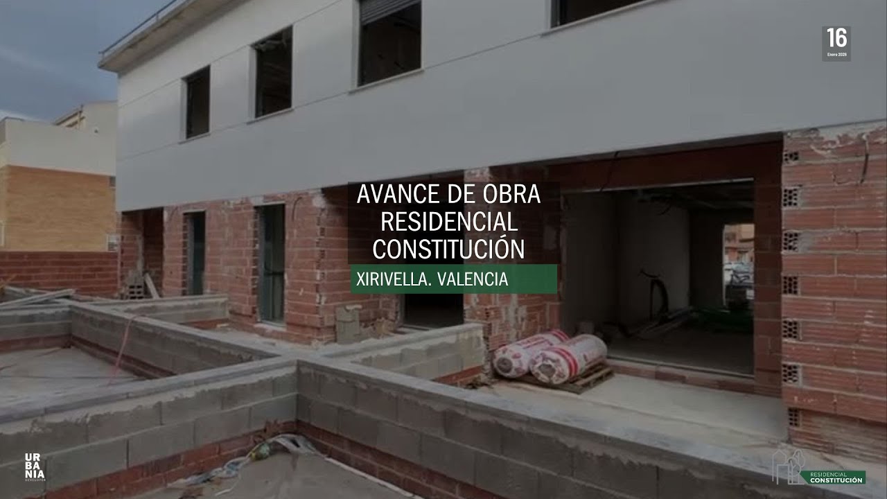 Avance de obra Residencial Constitución en Xirivella, Valencia.