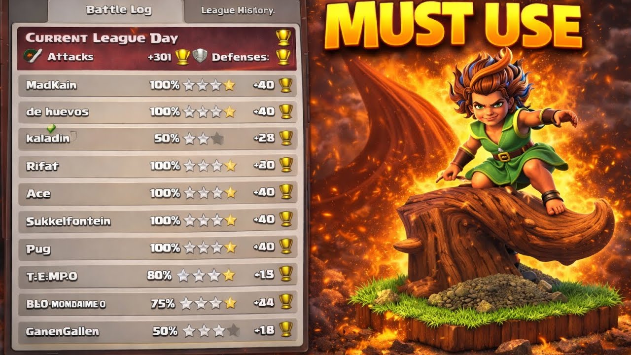 Clash of Clans Legend League: Root Army OP After Update!