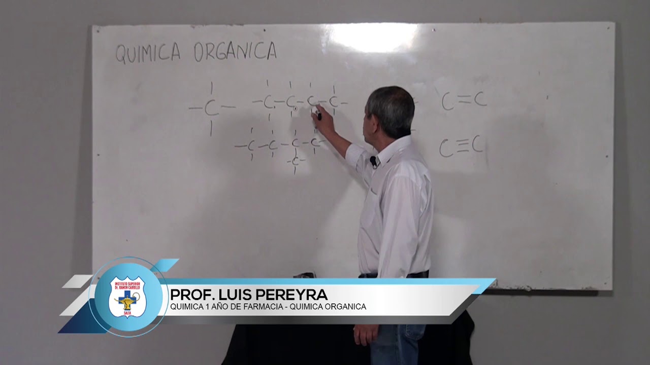 PROF  LUIS PEREYRA   QUIMICA 1 AÑO DE FARMACIA   QUIMICA ORGANICA
