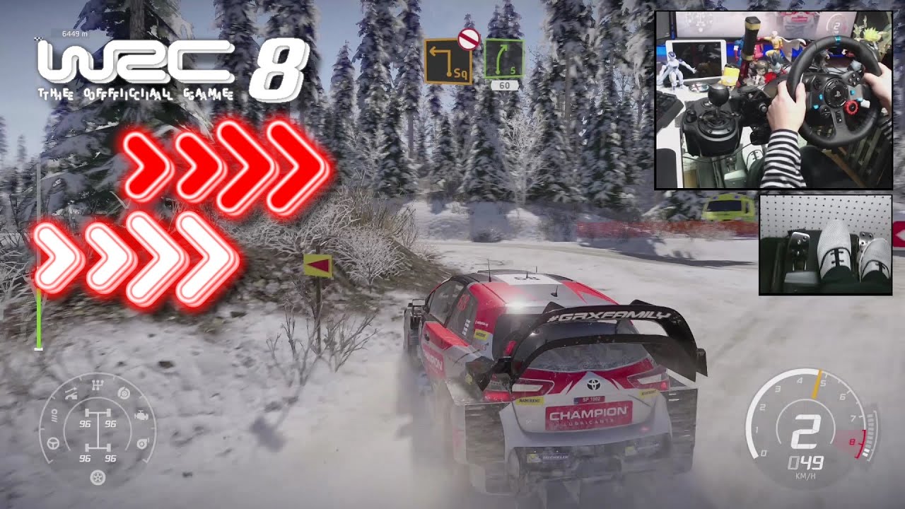 WRC 8 Toyota Yaris GRX WRC SNOW  / Logitech G29