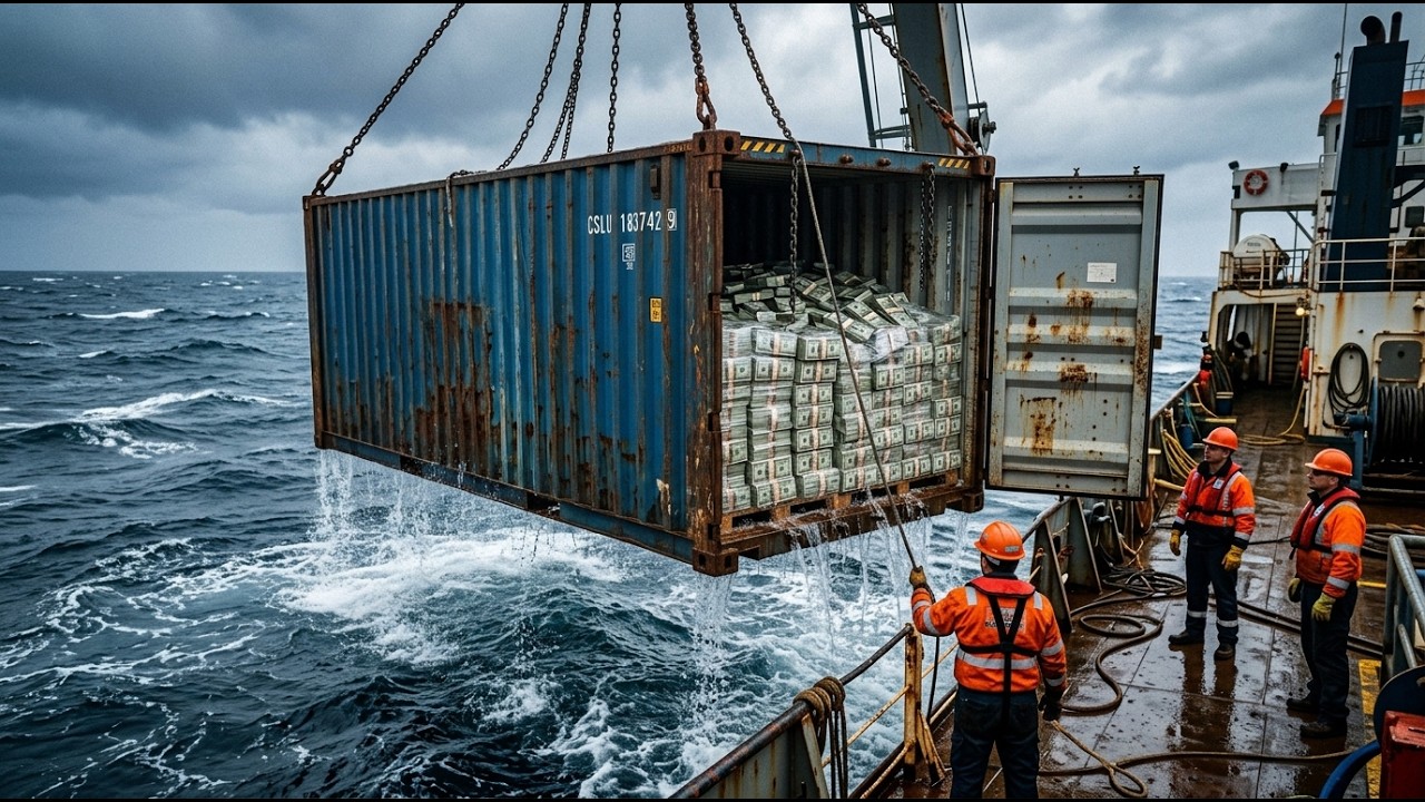 DEEP SEA EXPLORATION: Divers Discover $950 Million Inside Sunken Cargo Container | Deep Sea Giants