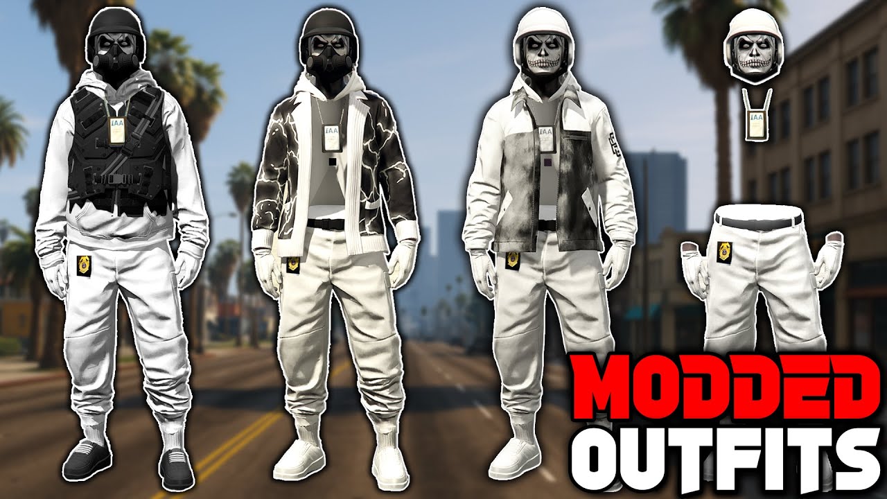 GTA 5 ONLINE How To Get Multiple White Joggers Modded Outfits No Transfer Glitch! 1.72!