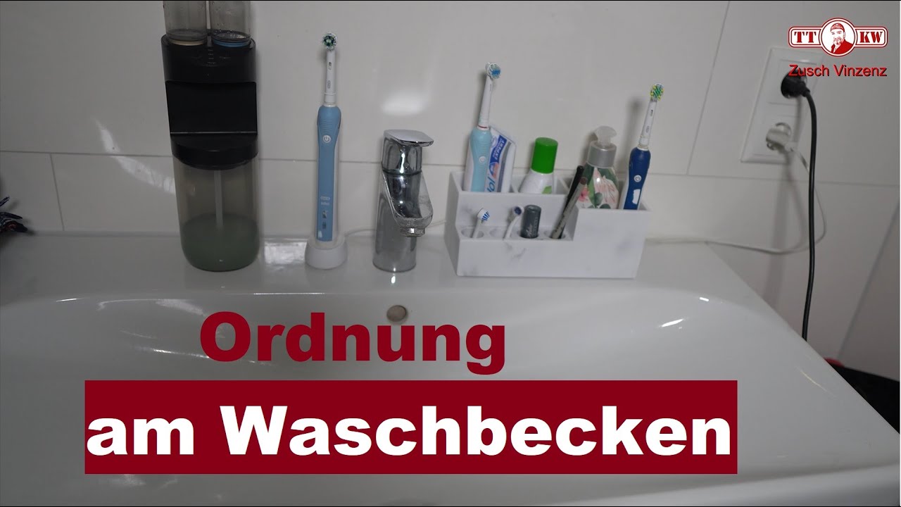Ordnung im Bad leicht gemacht: Der Waschbecken Organizer f&uuml;r die elektrische Zahnb&uuml;rste mit Stil