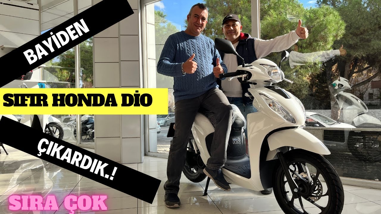 Sıramız Geldi. HONDA DİO'yu Bayi den Teslim Aldık..! Az Yakan Scooter.