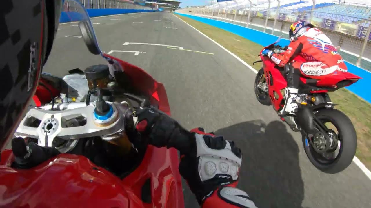 Riding Ducati Panigale V4 Superbikes With Jorge Martin!