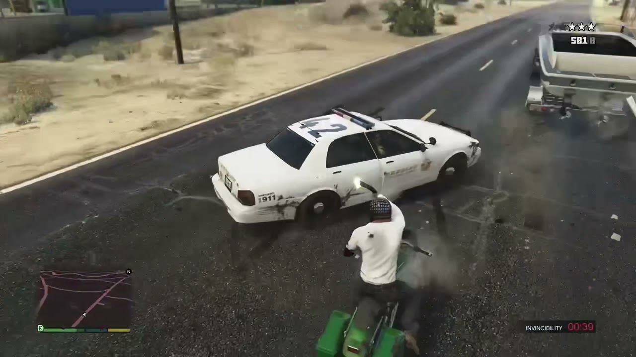 GTA 5 Fun: Putting Cop Cars On Fire, Protagonists Annoying Each Other, Random Clips!