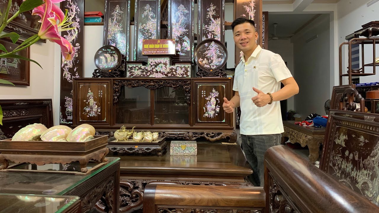 Báo Giá Sập Gụ Tủ Chè - Khảm Ốc Nét Cổ Truyền - Đón Xuân 2026 - Hotline 0947.068.689 