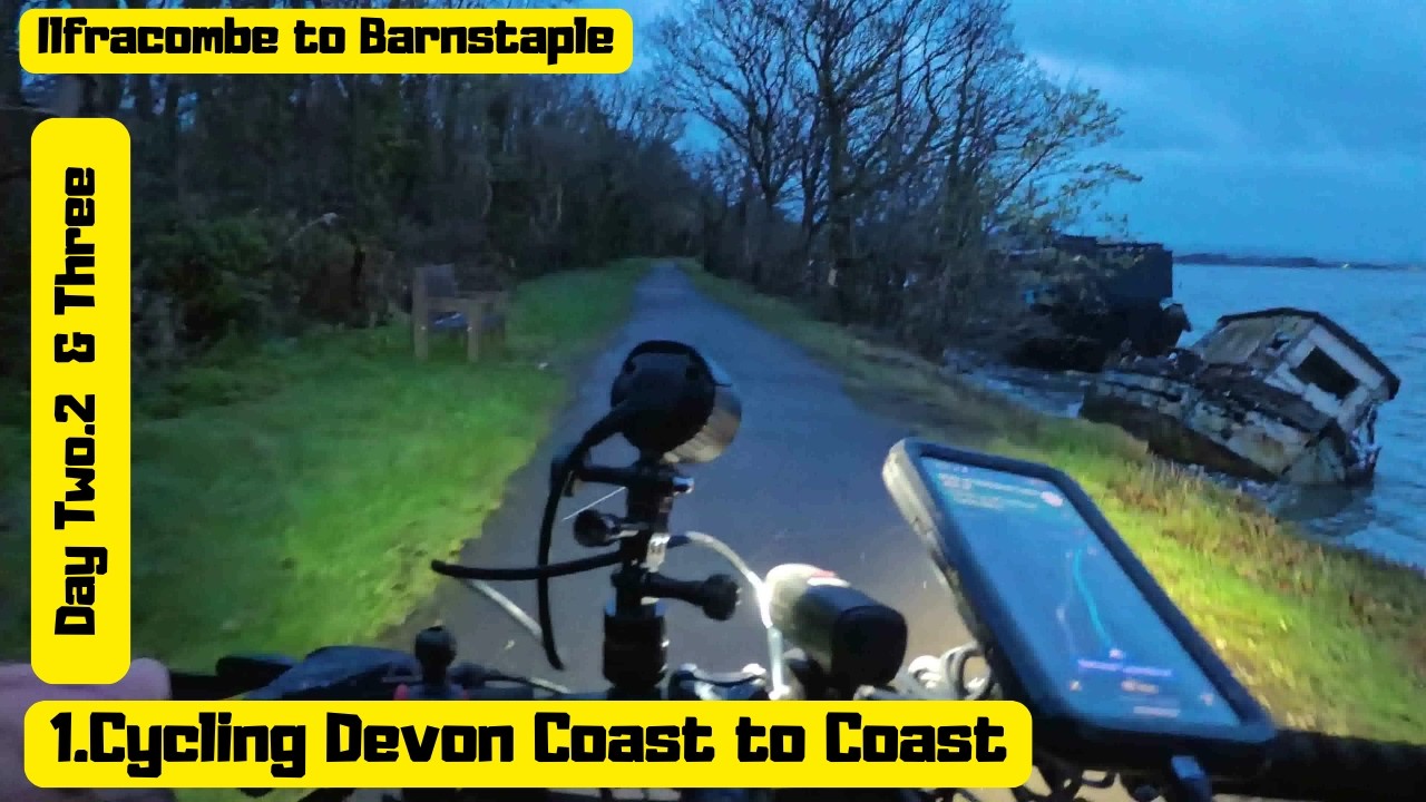 Cycling The Devon Cost to Coast on disused rail lines Ilfracombe to Barnstaple.