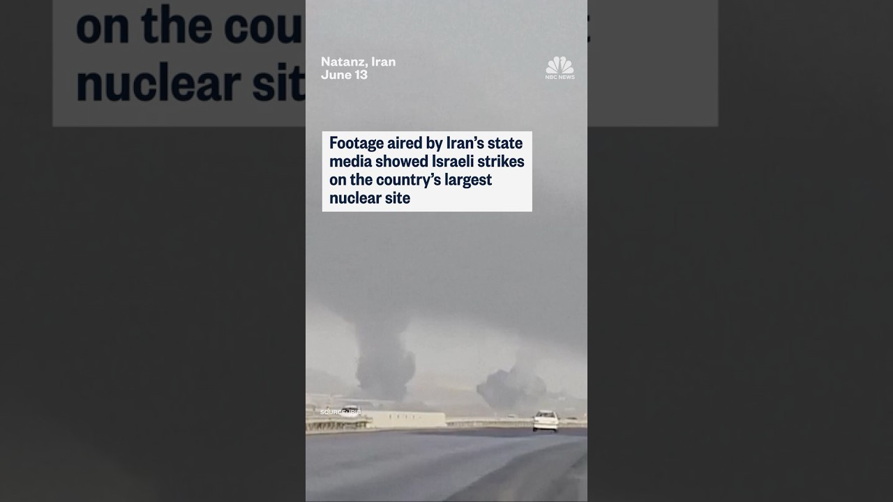 Video shows moment Iran nuclear facility hit by Israeli strikes