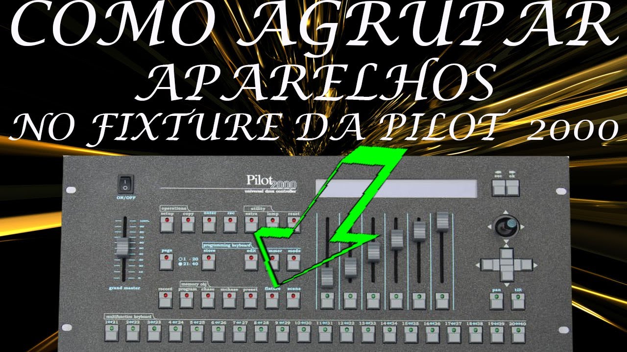 Pilot 2000 agrupar aparelhos com fixture 2017 parte 1