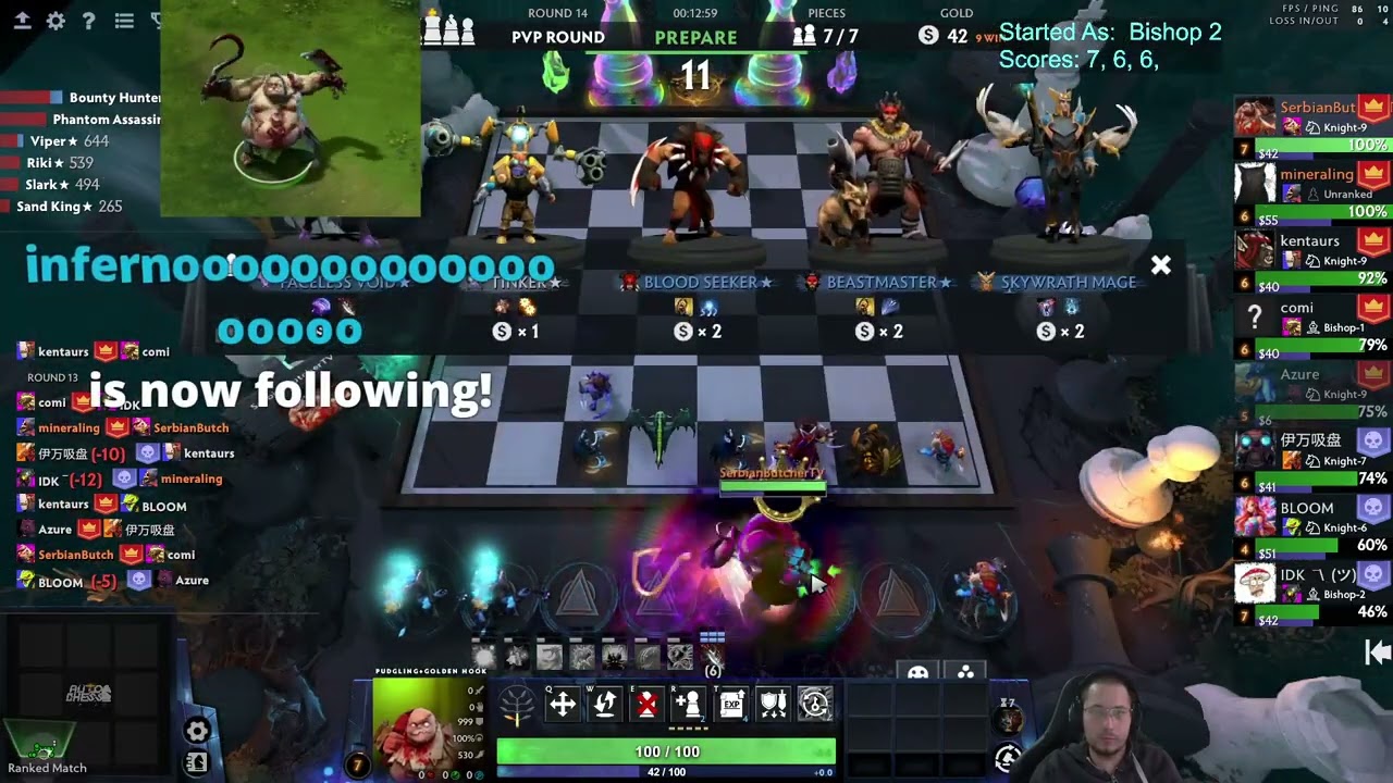 9 Assassins 4 Nagas! Dota Auto Chess! Season 35!