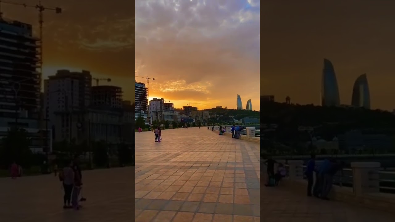 Sunset at Baku#whatsapp_status #photography #travel #baku #azerbaijan #azerbaycan
