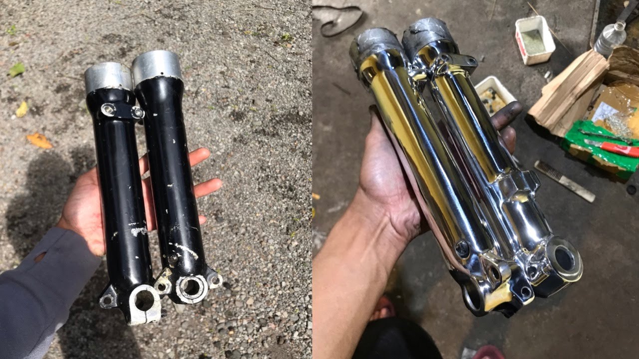 How do i polish the front shockbreaker bottom case of the - Norton 88 Dominator deluxe twin