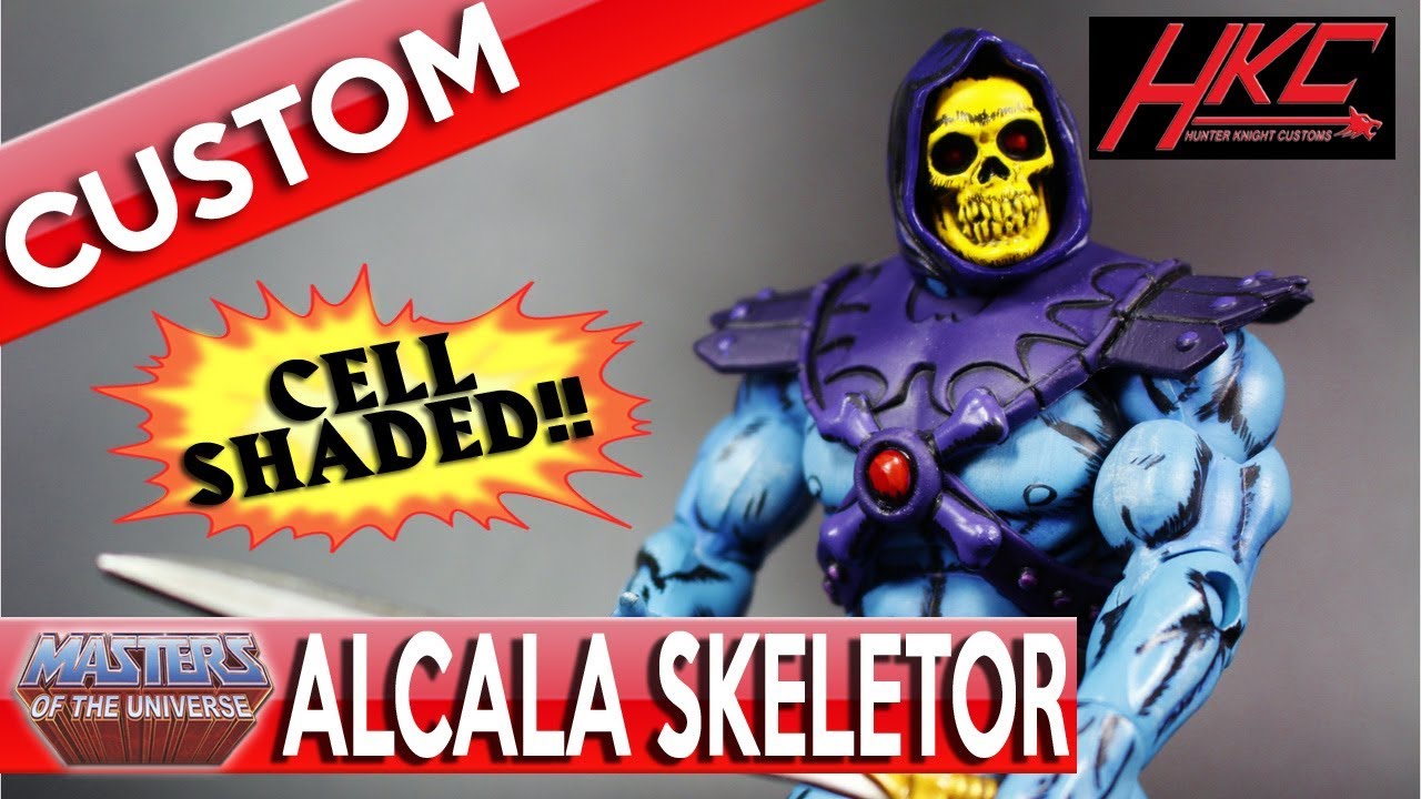 Custom CEL SHADED ALCALA SKELETOR Masters of the Universe Classics action figure by HKC