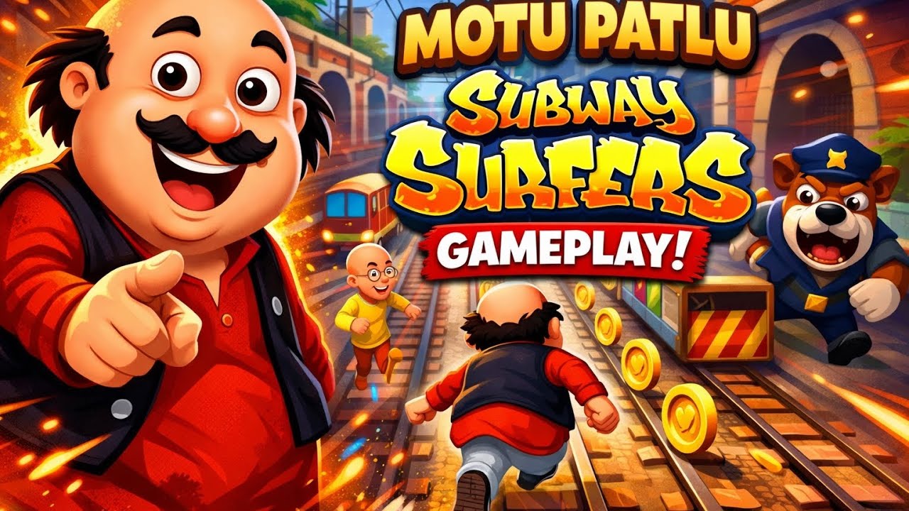 📌Motu Patlu subway surfers Gameplay 