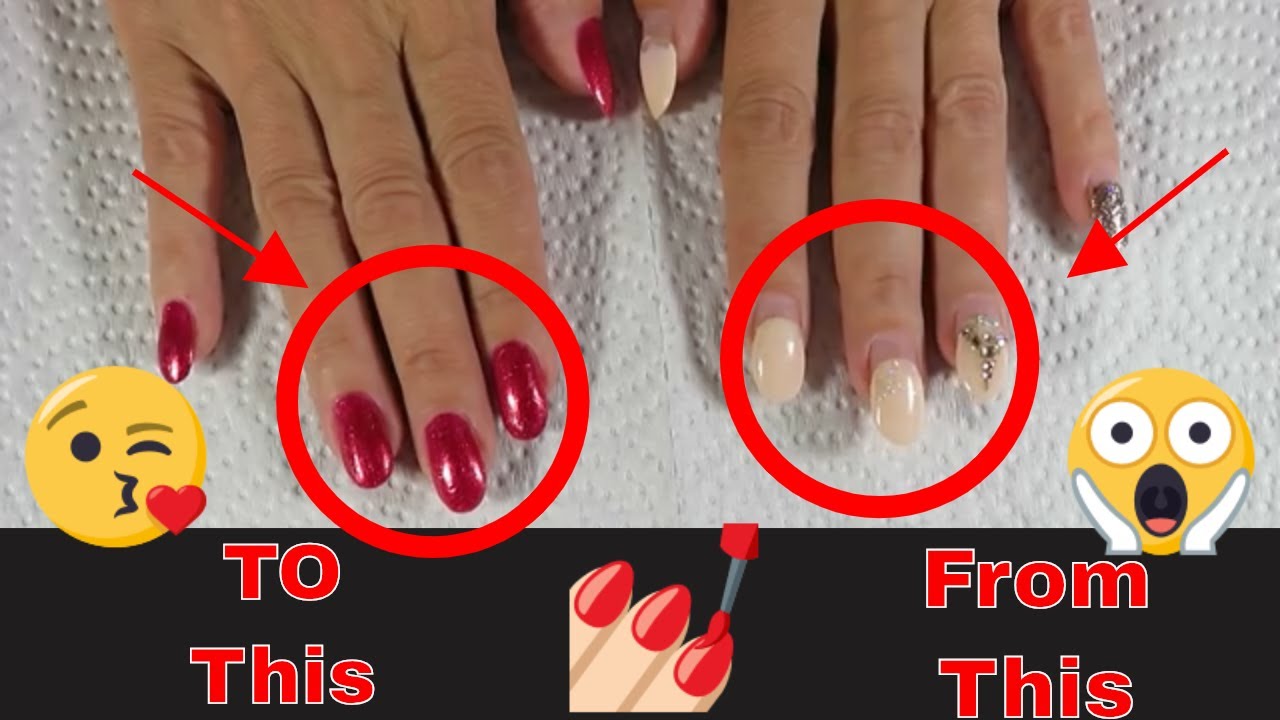 HOW TO FIX OVERGROWNED GEL NAILS. NO FANCY TOOLS NEEDED!!!