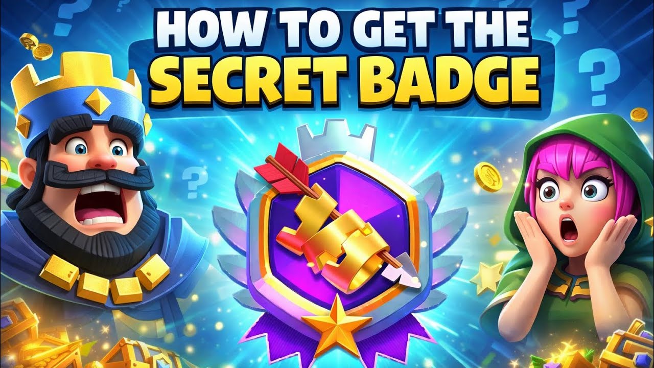 HOW TO GET THIS SECRET BADGE IN CLASH ROYALE & WICH DECK TO USE!