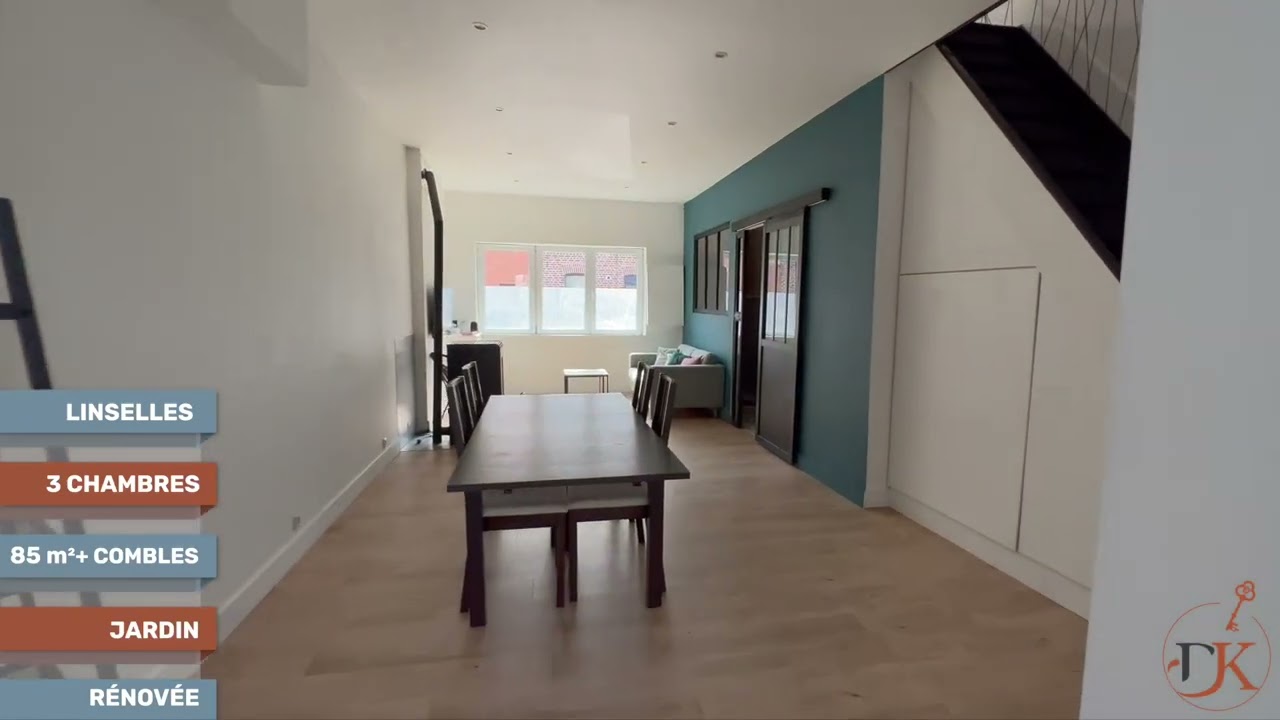 À VENDRE - Maison 3 Chambres à Linselles - Dekerle Immobilier