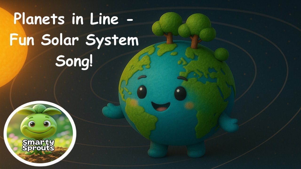 Planets in a Line – Fun Solar System Song | Nursery Rhyme