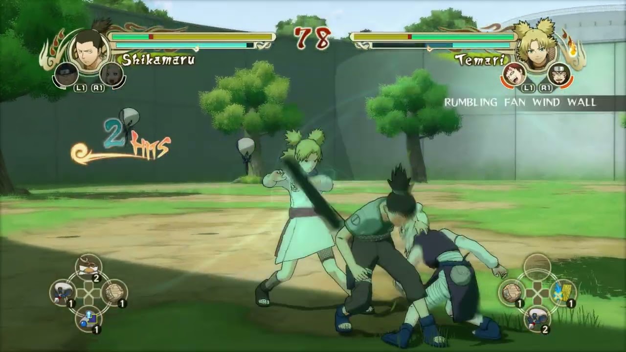 Shikamaru vs Temari - Naruto Ultimate Ninja Storm