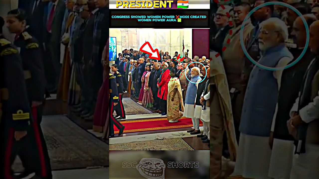 🔥-PRESIDENT MURMU'S ENTRY & PM MODI'S+AMIT SHAH INSTANT RESPECT 🇮🇳#trending #shorts #viralvideo