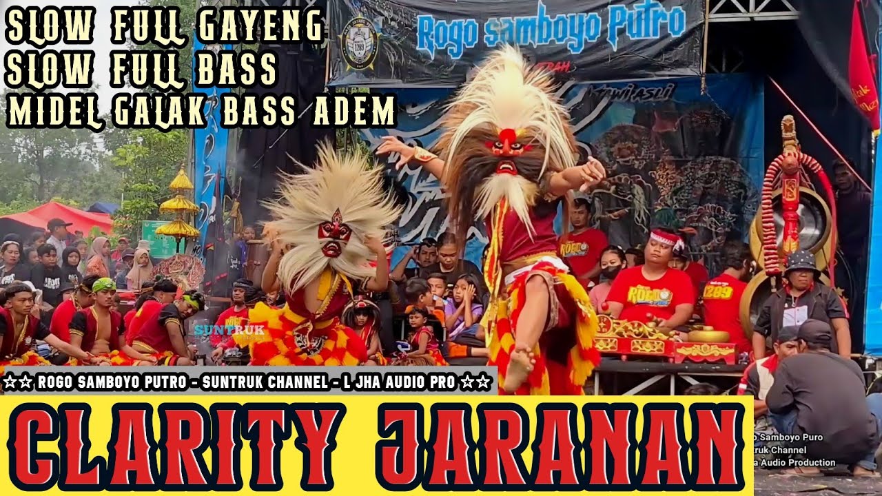SLOW GAMELAN BUJANG GANONG FULL GAYENG CLARITY TERBARU ROGO SAMBOYO PUTRO L JHA AUDIO