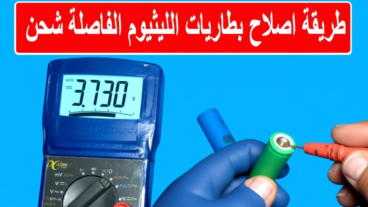اصلاح بطاريات الليثيوم ايون الفاصله شحن وفي دقائق