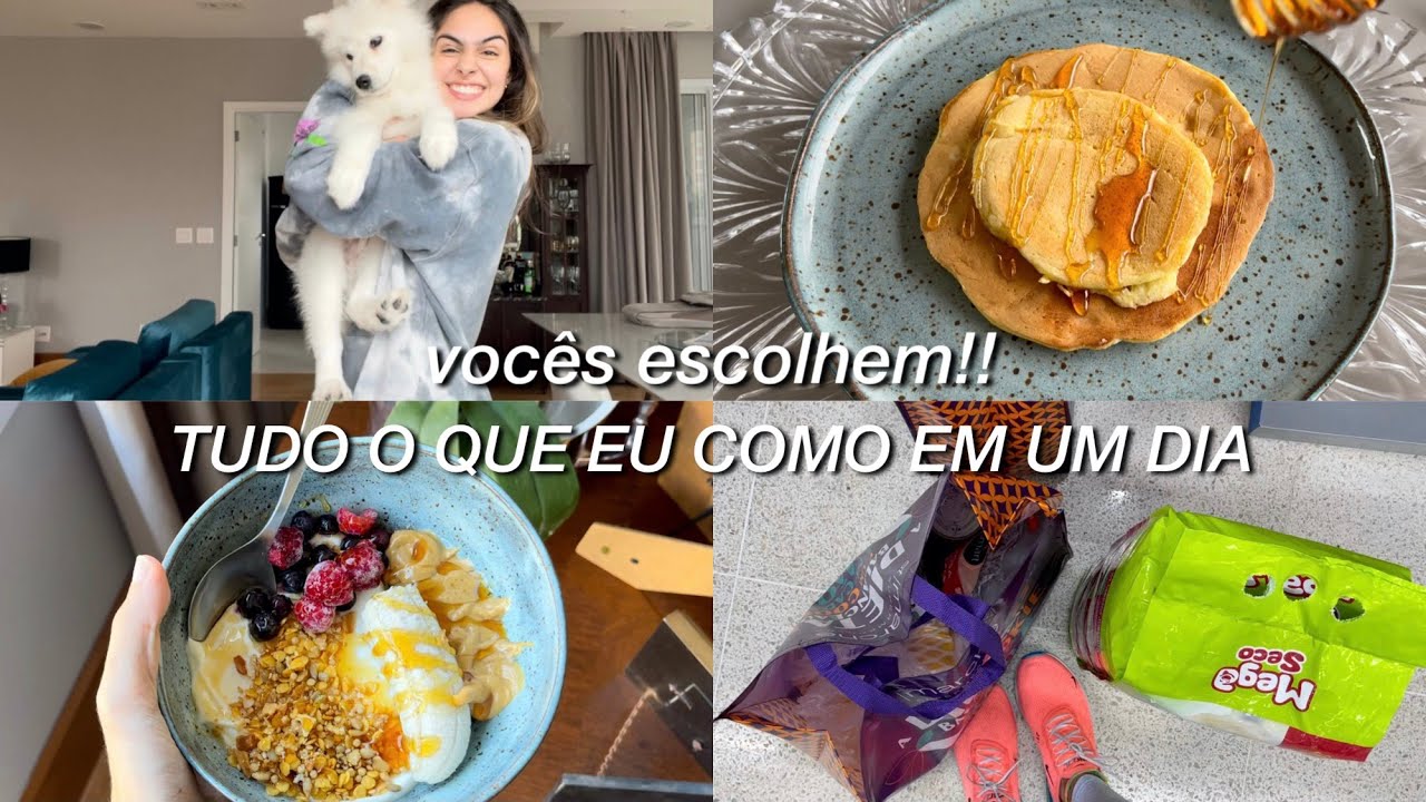 vocês escolheram o que eu como em um dia (+supermercado) | vlog 5