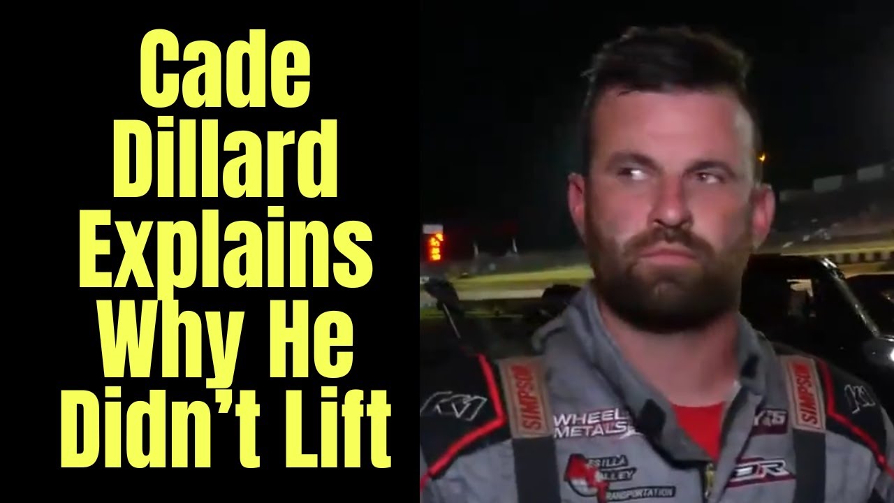 Cade Dillard Provides More Comments Explaining Why He Didn't Lift In Wreck With Garett Alberson