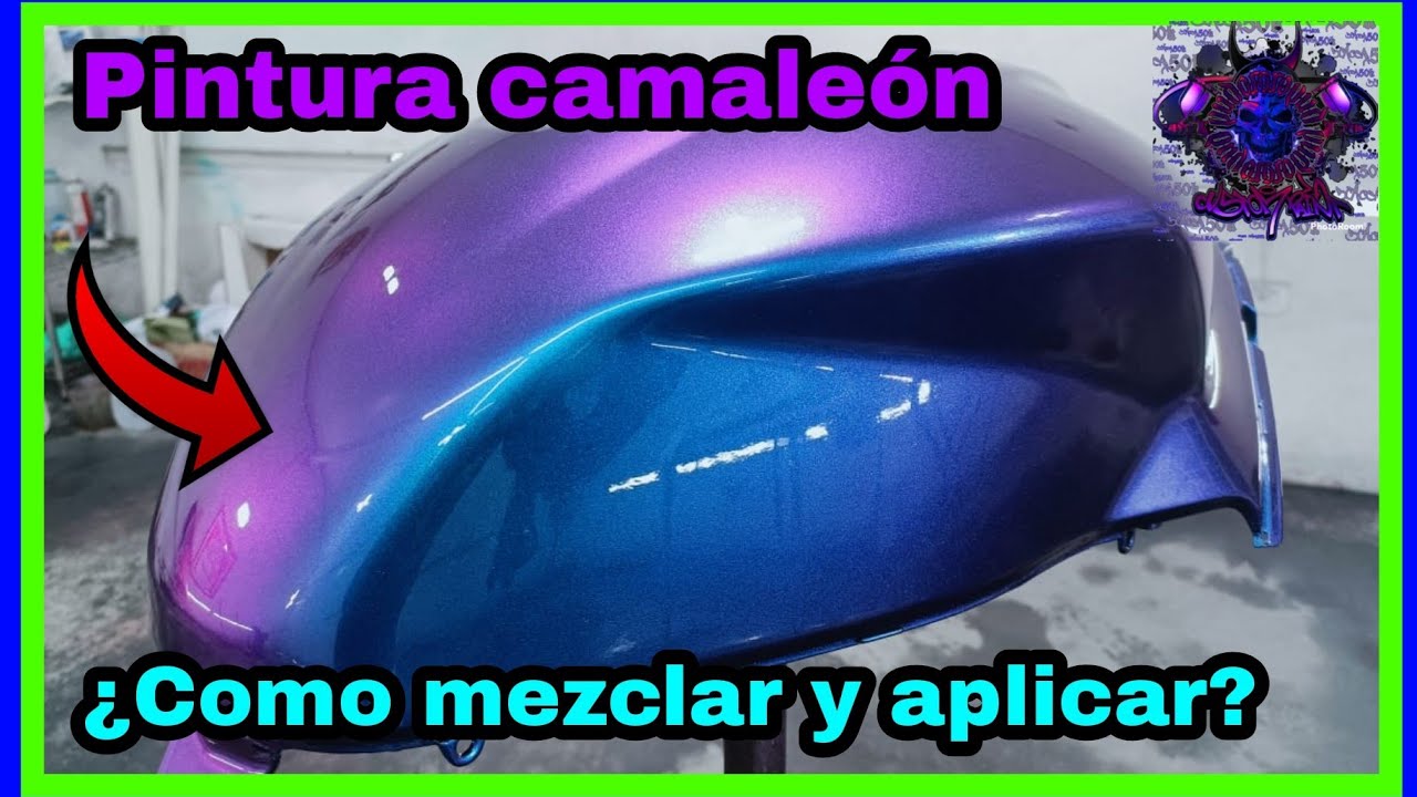 como preparar y aplicar pintura camaleón en polvo (manera sencilla)