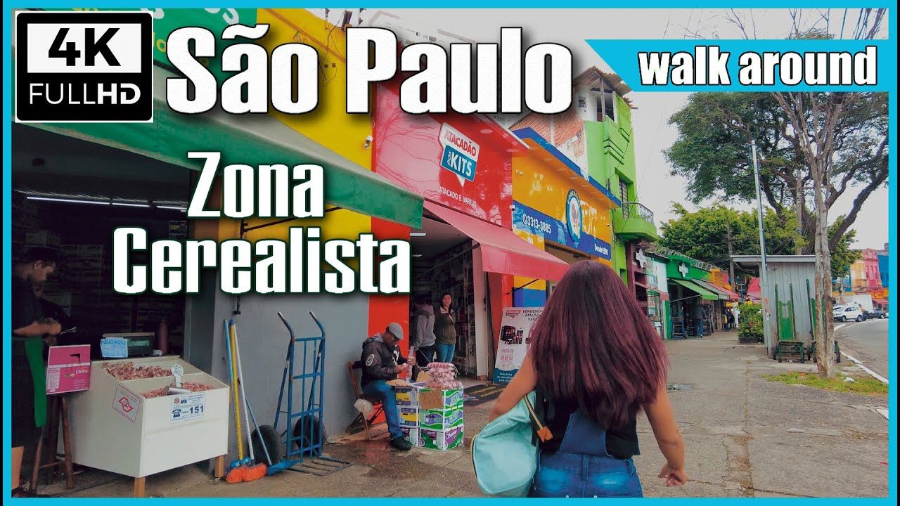 [4K] Zona Cerealista de São Paulo - Centro de São Paulo - Sao Paulo walking tour 4k - HD World BR
