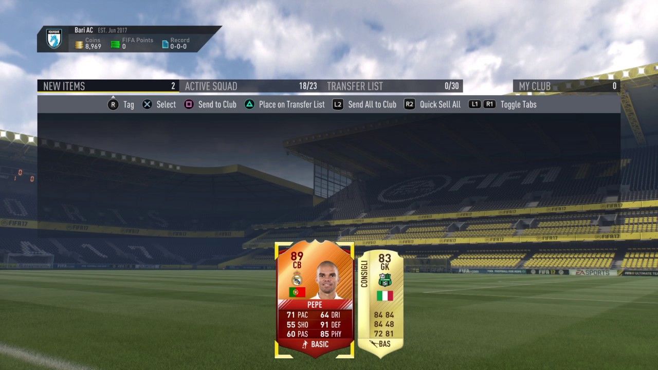 Walkout in a 2 rare gold players pack? !?!?!?!