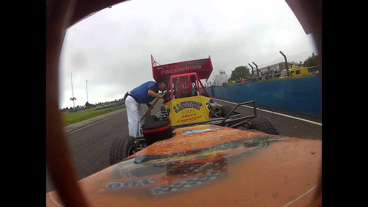Brisca F2 World Semi Final 2. On board s100 George MacMillan Jr. Mendips Raceway, Bristol 4/8/13