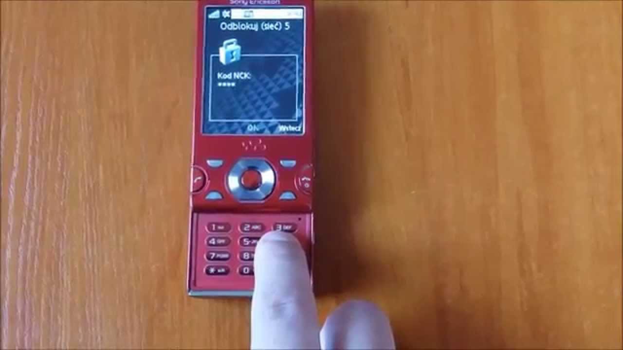 Simlock Sony Ericsson W995i Orange Polska