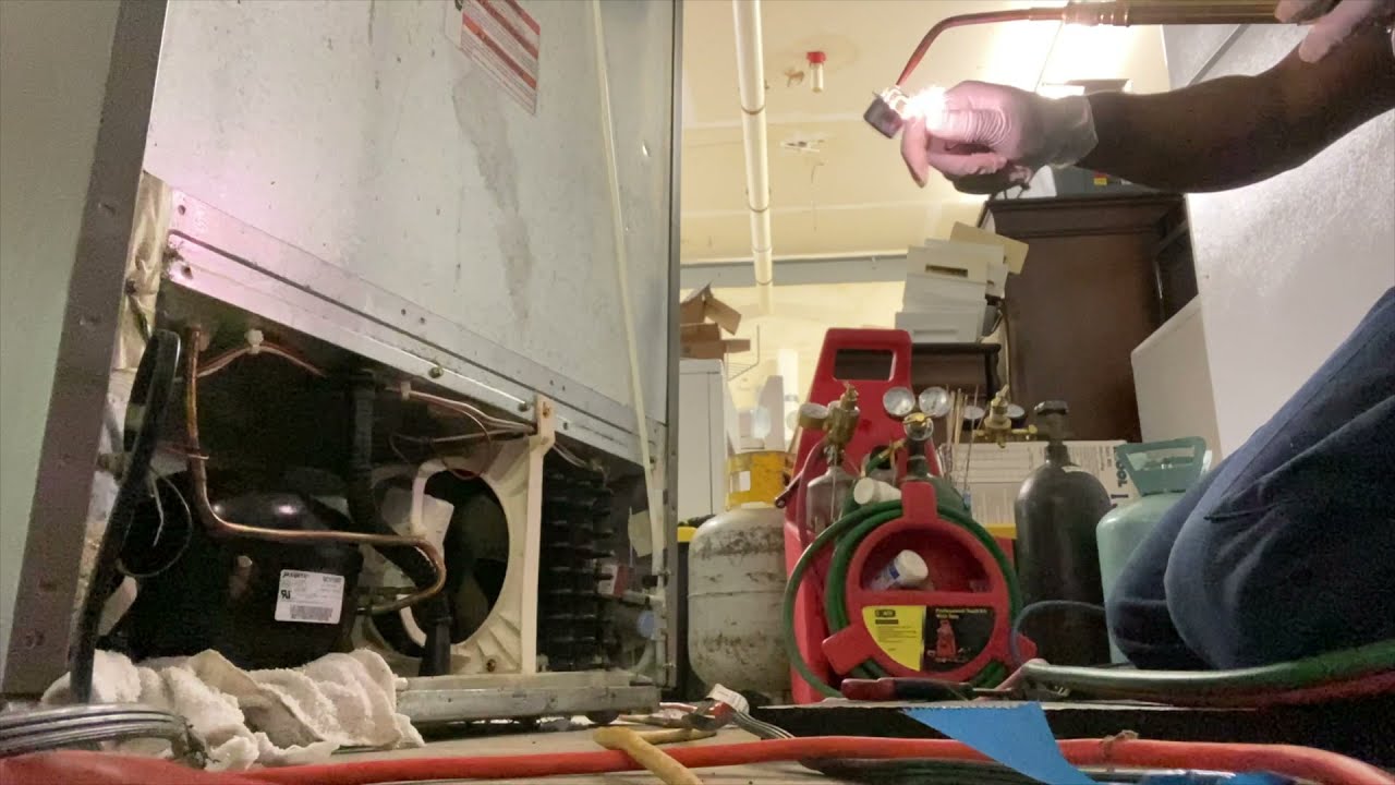 Refrigerator Evaporator leak repair with leak repair kit